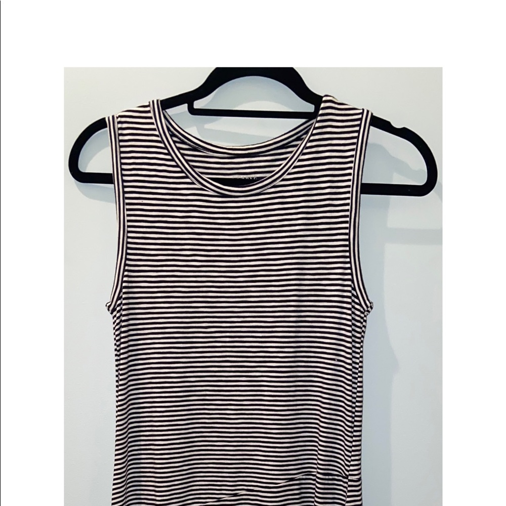 Black and White Striped Dress